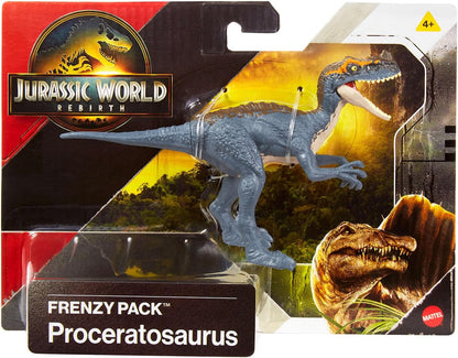 Jurassic World Rebirth Frenzy Pack Figuur met gewrichten, 15 cm, Proceratosaurus