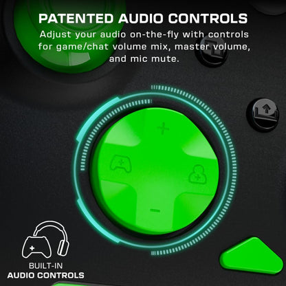 Turtle Beach Rematch Core Zwart/Groen Bekabelde Gamingcontroller – Gelicentieerd voor Xbox Series X en S, Xbox One en Windows-PCs – 2-Stops Impulstriggers, Audiobediening, Kabel van 2.5 m