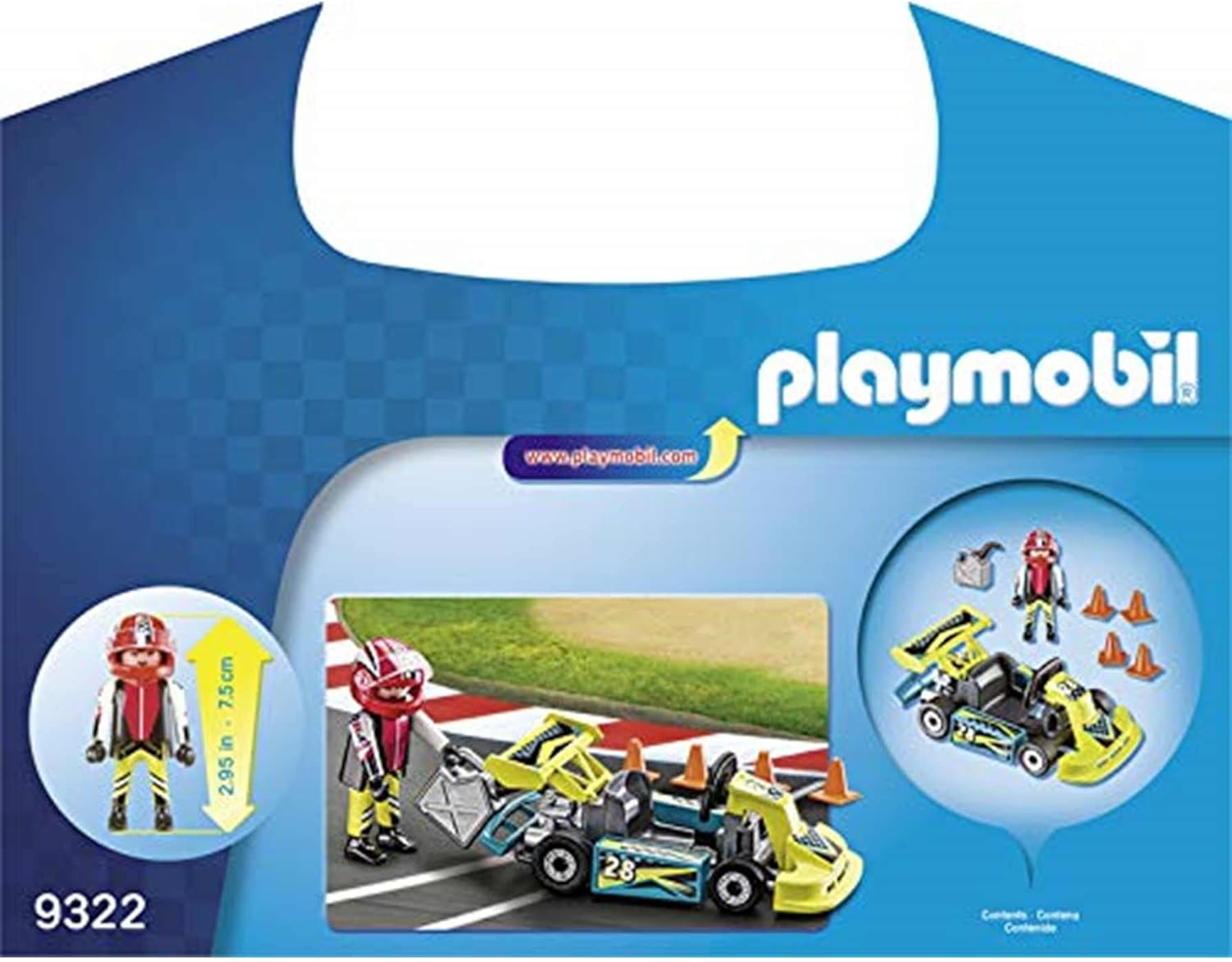 Playmobil 9322 Action Go-Kart Racer Carry Case
