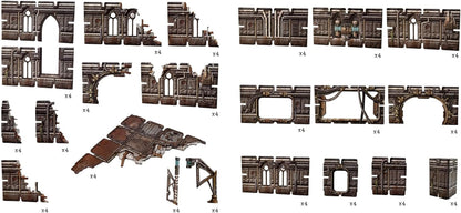 Battle Systems Sci-Fi Terrain - 28mm Modular 3D Space Terrain - Perfect for Wargaming and Roleplaying Tabletop Games - Full Colour Printed 3D Multi Level Building Models (Gothic Cityscapes