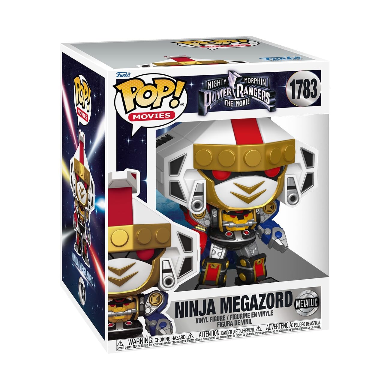 Funko Pop! Super: Mighty Morphin Power Rangers - Ninja Megazord - Metallisch - Power Rangers Movie - Vinyl-Sammelfigur - Geschenkidee - Offizielle Handelswaren - Spielzeug Für Kinder und Erwachsene