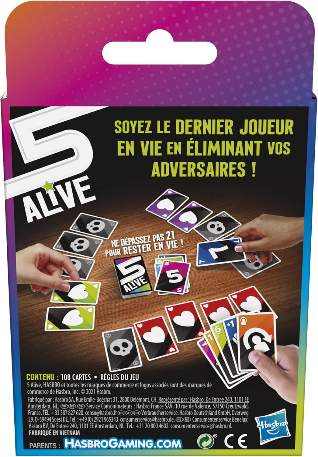 Hasbro Disney Frozen 5 Alive, Card Game for Children, Fun Family Game, Ages 8+, 2-6 Players