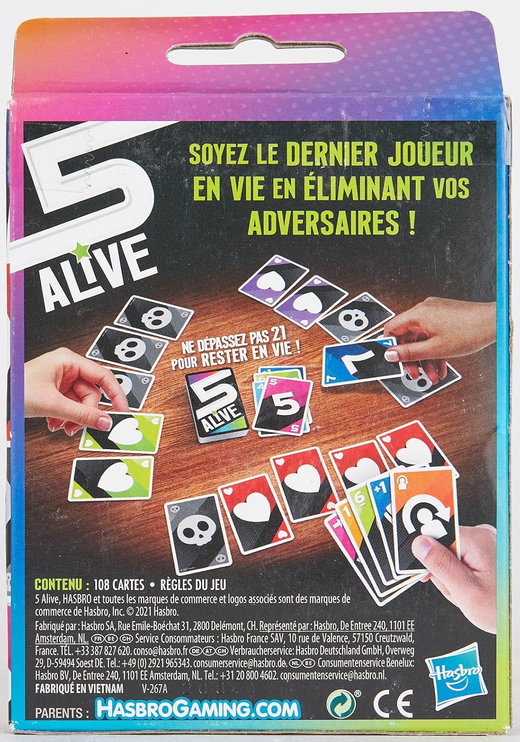 Hasbro Disney Frozen 5 Alive, Card Game for Children, Fun Family Game, Ages 8+, 2-6 Players