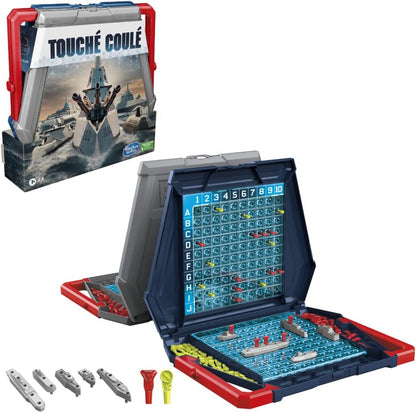 Hasbro Gaming Cast Touchdown, Naval Battle Strategy Game for Kids, from 7 Years, for 2 Players