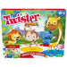 Twister Junior Dierenavonturen, dubbelzijdige mat, 2 spellen in 1, partyspel, binnenspel voor 2-4 spelers (Franse versie