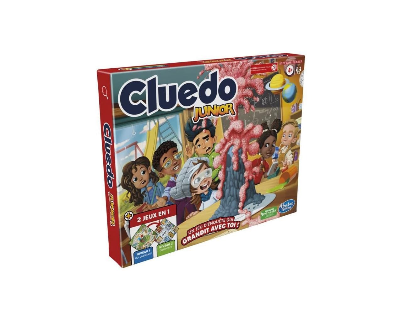 Hasbro Gaming Reversible, 2 1, Inquiry Cluedo Youth Board for Children, Junior Games, F6419101
