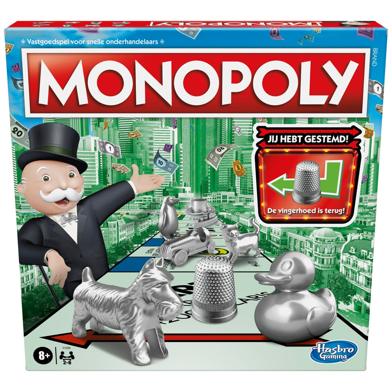 Monopoly Classic Board Game for Children, Board Game from 8 Years (Dutch Version