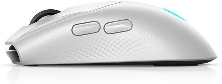 Alienware Tri-Mode AW720M Wireless Gaming Mouse, Optical Sensor, 8 Configurable Buttons, Fast-Charging, White