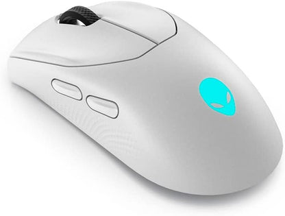 Alienware Tri-Mode AW720M Wireless Gaming Mouse, Optical Sensor, 8 Configurable Buttons, Fast-Charging, White