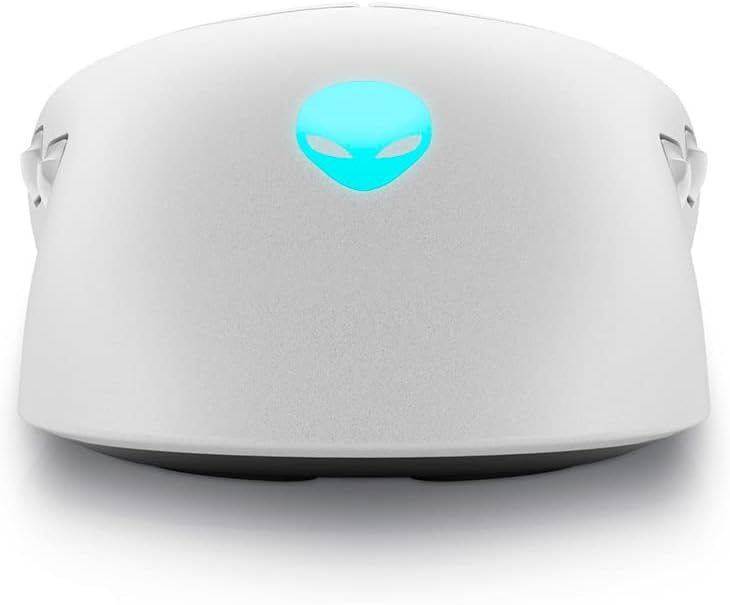 Alienware Tri-Mode AW720M Wireless Gaming Mouse, Optical Sensor, 8 Configurable Buttons, Fast-Charging, White