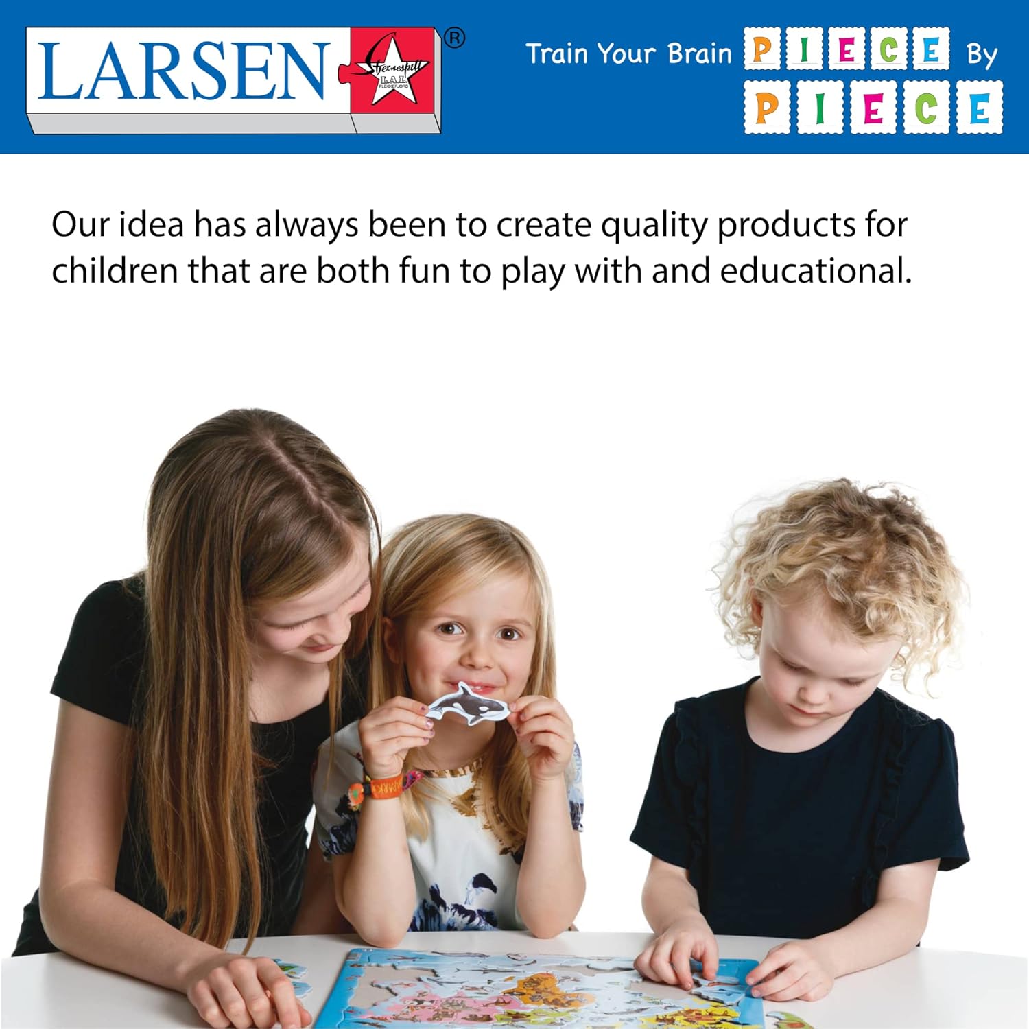 Larsen FH9 Watering Gat op de Afrikaanse Savanne, Frame puzzel met 65 stukjes