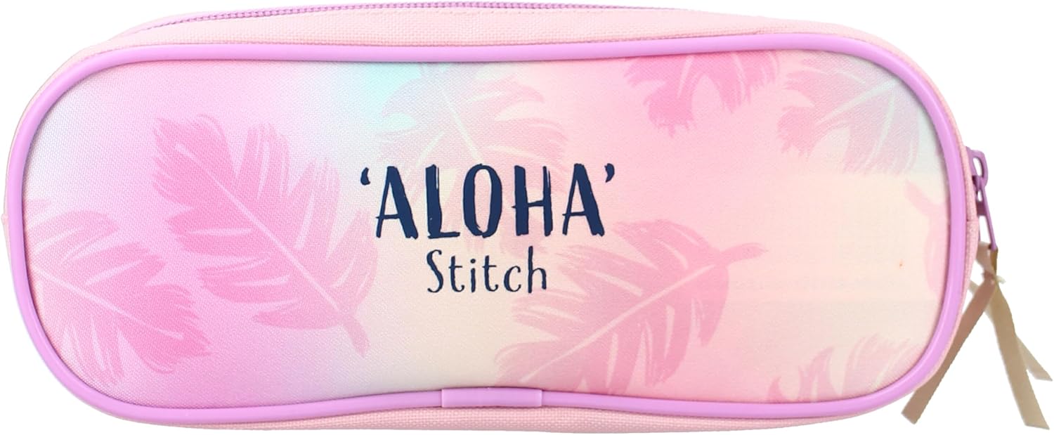 Pencil Case Stitch Wild Energy 9 x 22 x 8 cm, Pink, Design