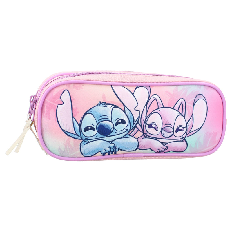 Pencil Case Stitch Wild Energy 9 x 22 x 8 cm, Pink, Design