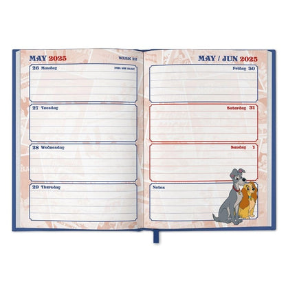 Disney Vintage Posters – A5-Tischkalender 2025: Original Danilo-Kalender   (Desk Diary