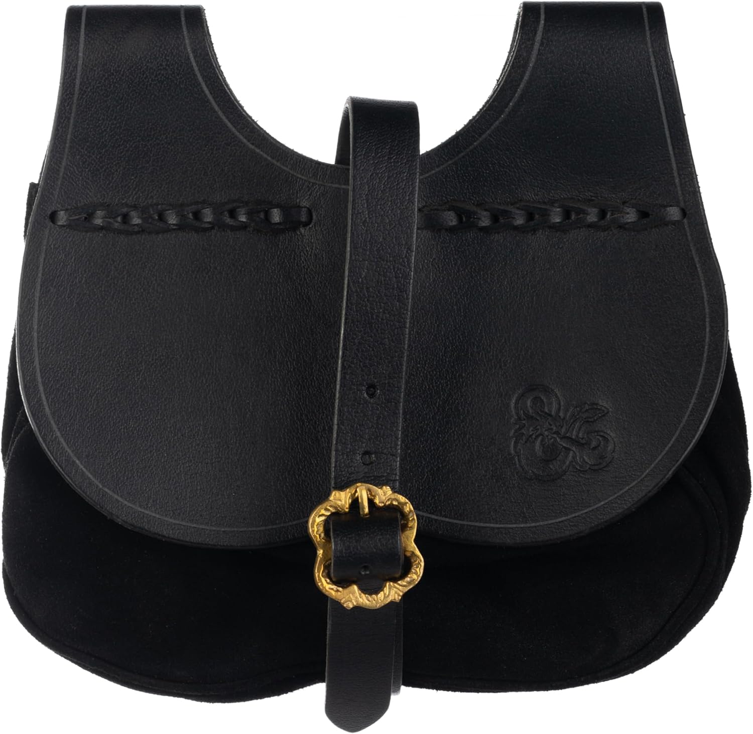 Burgschneider - Dungeons & Dragons Kidney Belt Bag - Leather for Historical Costume Clothing Larp SCA