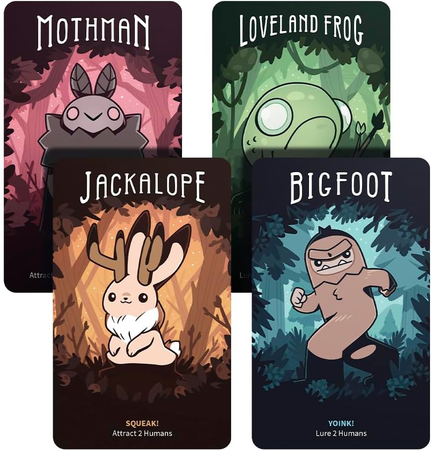 Unstable Unicorns - Twisted Cryptids - Board Game - Ages 10 Plus - 2-4 Players - 60 Minutes Playing Time