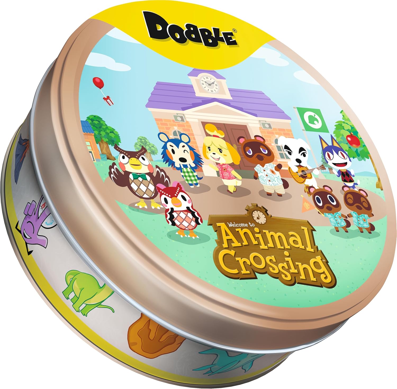 Asmodee | Dobble Animal Crossing | Family Card Game | Ages 4+ | 2-8 Players | 15 Minutes Playing Time