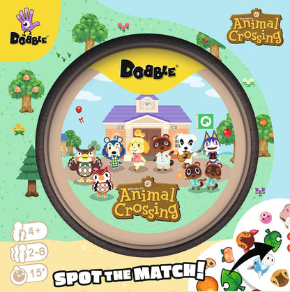 Asmodee | Dobble Animal Crossing | Family Card Game | Ages 4+ | 2-8 Players | 15 Minutes Playing Time