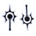 Burgschneider - Dungeons & Dragons Class Symbol Patch Set Cleric - for Historical Costume Clothing Larp SCA