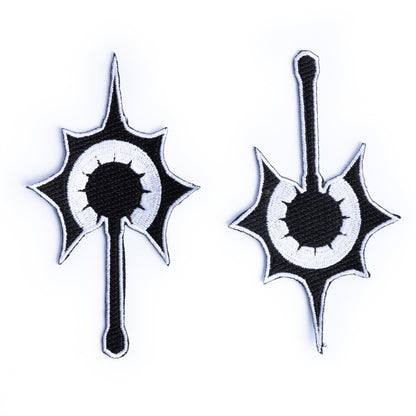 Burgschneider - Dungeons & Dragons Class Symbol Patch Set Cleric - for Historical Costume Clothing Larp SCA