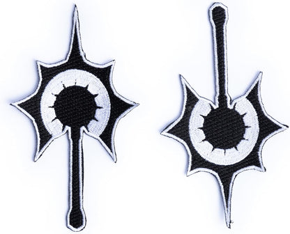 Burgschneider - Dungeons & Dragons Class Symbol Patch Set Cleric - for Historical Costume Clothing Larp SCA
