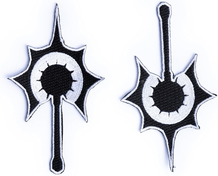 Burgschneider - Dungeons & Dragons Class Symbol Patch Set Cleric - for Historical Costume Clothing Larp SCA