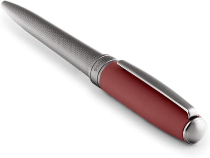 Boss Hugo Essential Active Ballpoint Pen, Made of Brass, Writing Colour, Blue, 14 cm, 39 g (Red