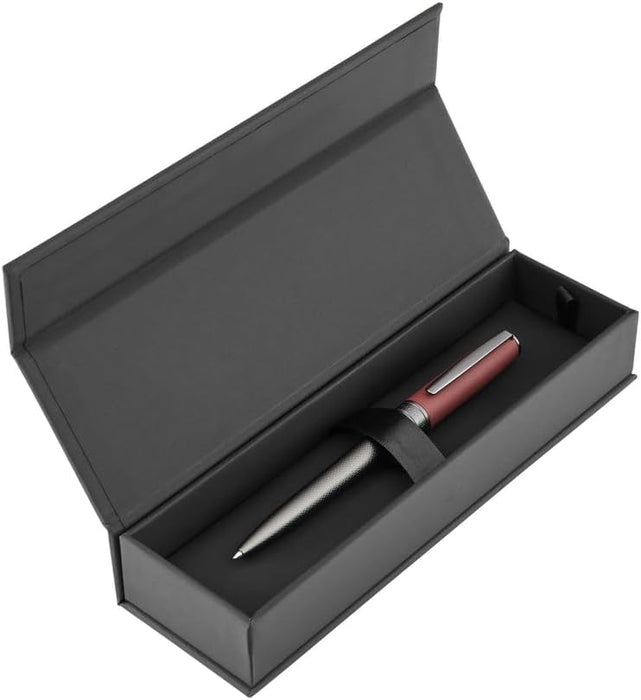 Boss Hugo Essential Active Ballpoint Pen, Made of Brass, Writing Colour, Blue, 14 cm, 39 g (Red