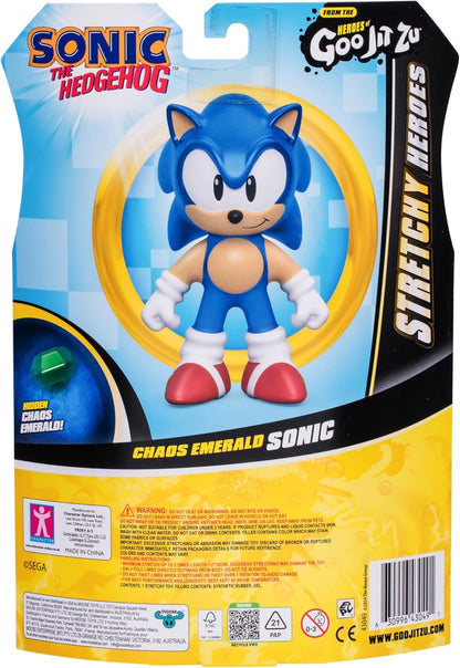 Heroes of Goo Jit Zu Sonic the Hedgehog - Chaos Emerald Sonic Stretchy Hero, Squeeze Sonic's Body To Reveal The Chaos Emerald Within His Goo