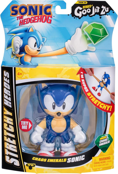 Heroes of Goo Jit Zu Sonic the Hedgehog - Chaos Emerald Sonic Stretchy Hero, Squeeze Sonic's Body To Reveal The Chaos Emerald Within His Goo
