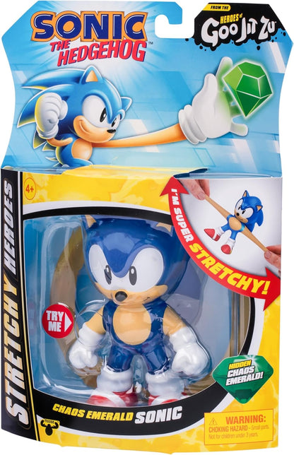 Heroes of Goo Jit Zu Sonic the Hedgehog - Chaos Emerald Sonic Stretchy Hero, Squeeze Sonic's Body To Reveal The Chaos Emerald Within His Goo