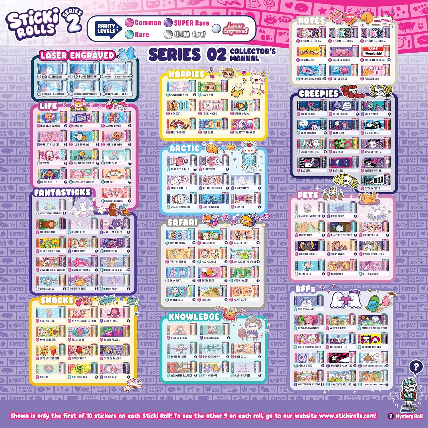 Sky Castle Sticki Rolls Sticki Station S2, Wearable Shareable Stickers, Ultimate DIY Sticker Jewellery Kit, Bracelets and Necklaces, petit