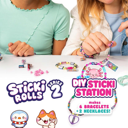 Sky Castle Sticki Rolls Sticki Station S2, Wearable Shareable Stickers, Ultimate DIY Sticker Jewellery Kit, Bracelets and Necklaces, petit