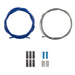 Clarks Universal S/S Front and Rear Brake Cable Kit W/ P2 Blue Outer Casing