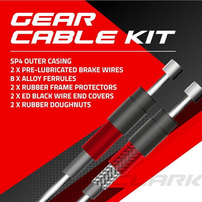 Clarks Cycle Systems Stainless Steel Road/MTB Gear Inner & Outer Cable Kit