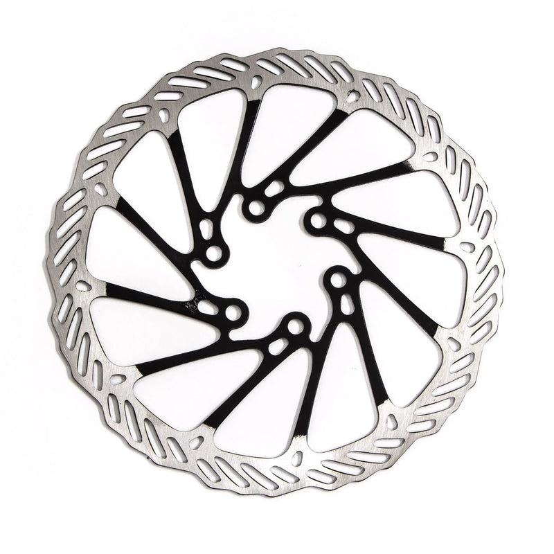 Clarks Cycle Systems CL Single Piece Steel 6-Bolt Disc Brake Rotor, Black, 160mm