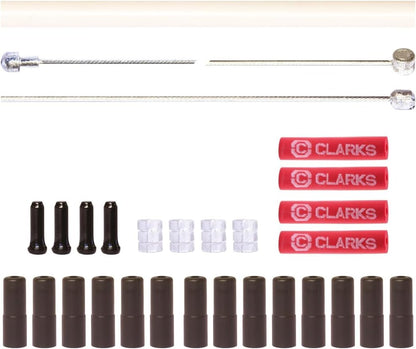 Clarks Cycle Systems Universal Galvanised Steel Brake and Gear Cable Kit, Front & Rear