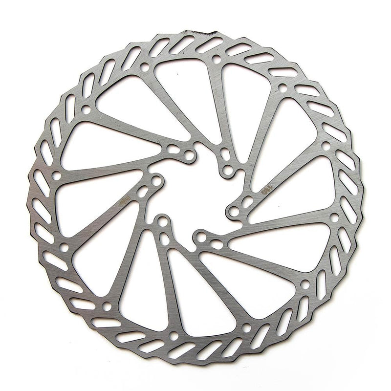 Clarks Cycle Systems CL Single Piece Steel 6-Bolt Disc Brake Rotor, Silver, 203mm
