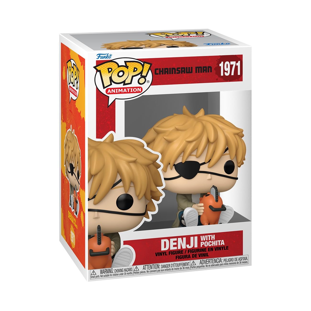 Funko Pop! Animation: Chainsaw Man - Denji & Pochita - Vinyl-Sammelfigur - Geschenkidee - Offizielle Handelswaren - Spielzeug Für Kinder und Erwachsene - Anime Fans - Modellfigur Für Sammler