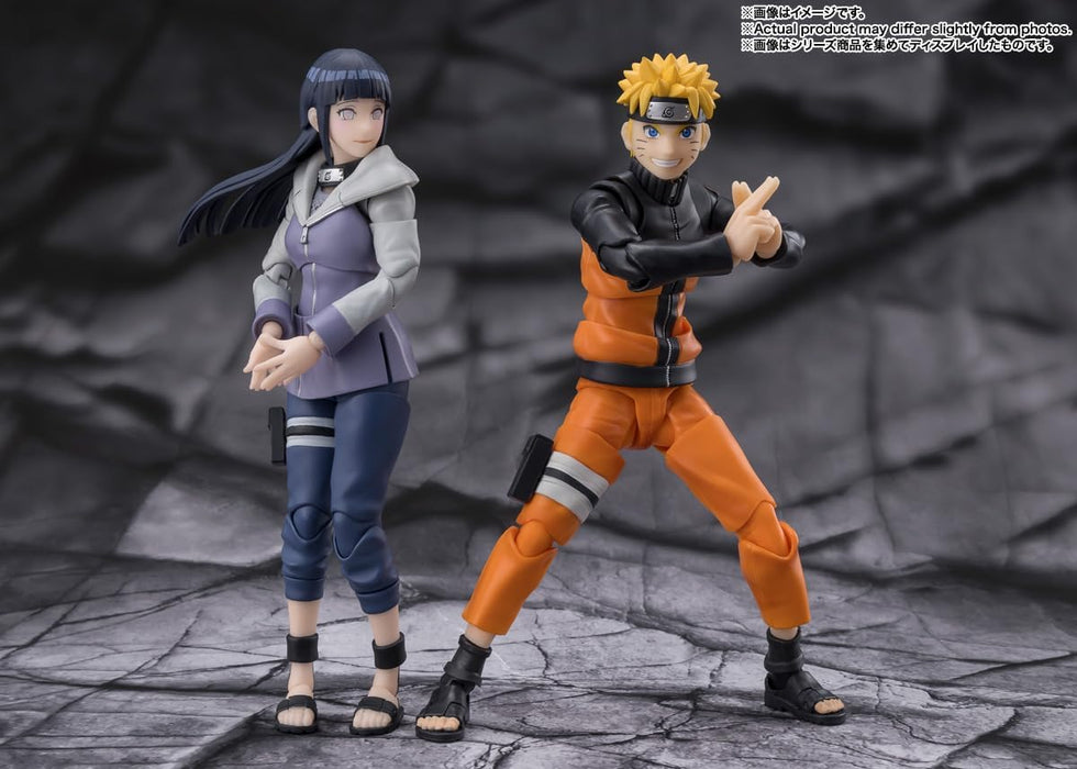TAMASHII NATIONS S.H. Figuarts Naruto Shippuden Hyuga Hinata Noble White Sokai - Approx. 5.3 inches (135 mm), PVC & ABS Pre-Painted Action Figure