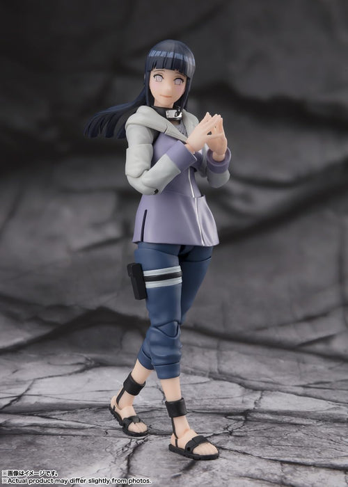 TAMASHII NATIONS S.H. Figuarts Naruto Shippuden Hyuga Hinata Noble White Sokai - Approx. 5.3 inches (135 mm), PVC & ABS Pre-Painted Action Figure