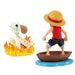 Banpresto Monkey.D.Luffy & Going Merry One Piece Action Figure - World Collectable Log Stories 8 cm - BP28928P Multicolor - Collectible Figure - Great for Anime Fans