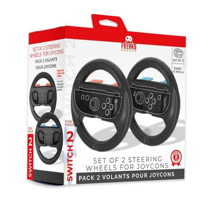 Trade Invaders - Wheels For Switch 2 Joy-Con X2 - Black