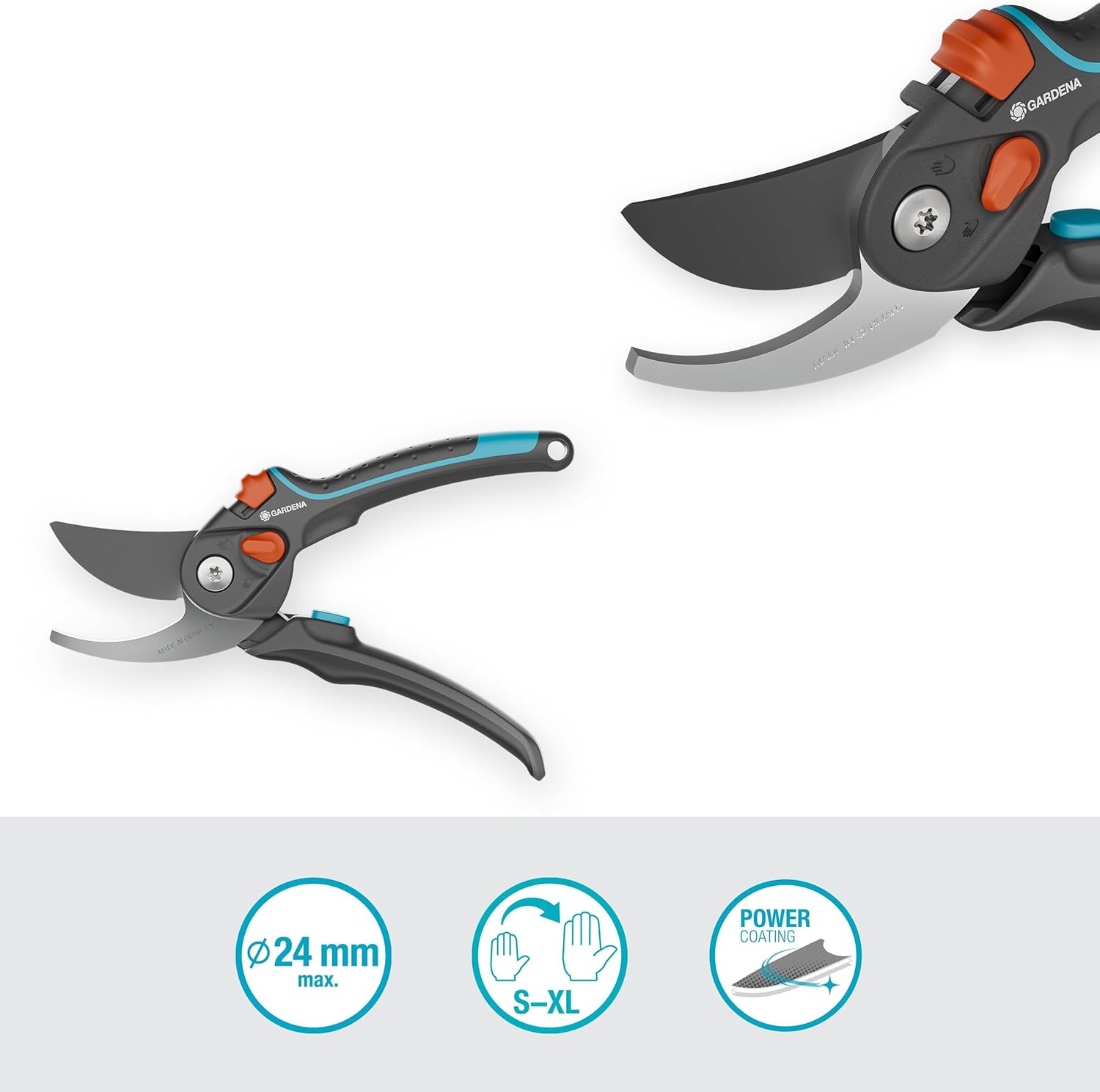 Gardena - Secateurs Premiumcut Pro Flex - Bypass - Green Wood - 24 Mm Cutting Diameter
