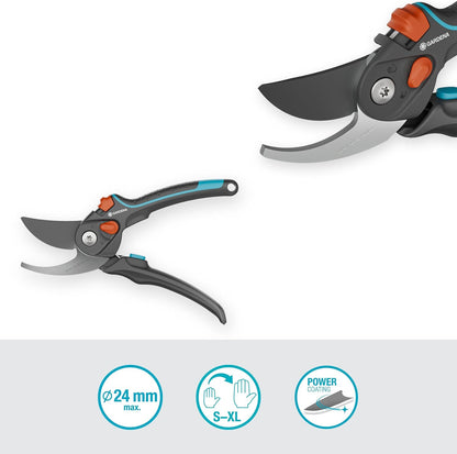 Gardena - Secateurs Premiumcut Pro Flex - Bypass - Green Wood - 24 Mm Cutting Diameter