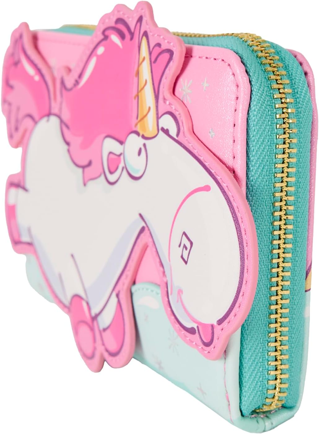 Loungefly Universal Minions Fluffy Unicorn Zip Around Wallet