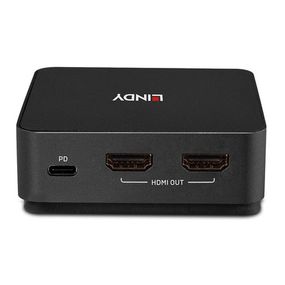 Lindy 2 Port Type C,Dual Hdmi 4K60 Kvm Switch