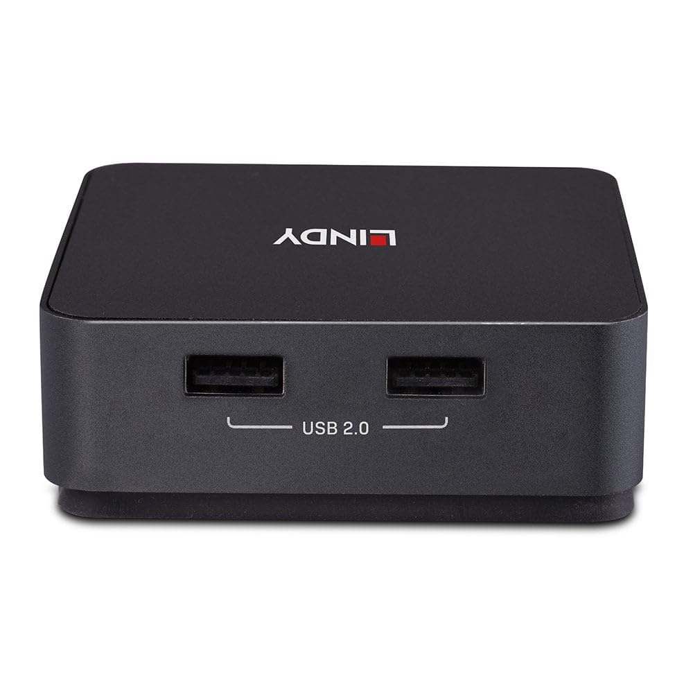 Lindy 2 Port Type C,Dual Hdmi 4K60 Kvm Switch