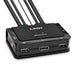 Lindy 2 Port Displayport 1.2, Usb-C Cable Kvm Swit