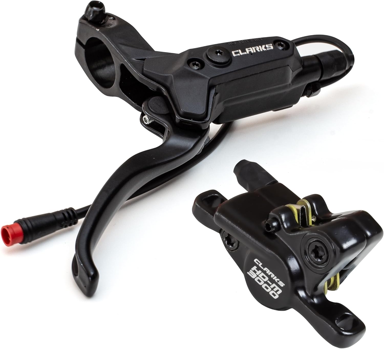 Clarks Cycle Systems HD-M3000 E-Bike Hydraulische Scheibenbremsen Set inkl. Rotoren, Oliven, is-Halterungen, 180/160mm